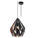 Black and copper Conteporary Pendant