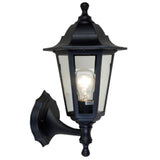 Britalia BR5112605346 Black Outdoor Vintage Coach Up Lantern Wall Light