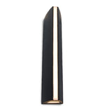 Britalia BR5192701330 LED Matt Black Outdoor Modern Triangular Up &amp; Down Wall Light - 750 Lumen 3000k Warm White