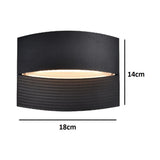 Black up and down wall light