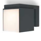 Britalia BR5193803118 LED Anthracite Dark Grey Outdoor Modern Cube Rotating Head Wall Light 500 Lumens - IP54 Outdoor Rated