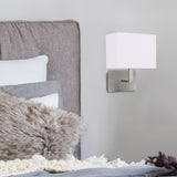 Satin Chrome bedside Wall LIght