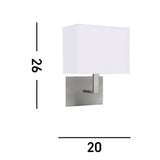 Satin Silver Wall Light