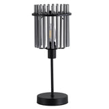 Modern Black Table lamp with Glass Shade