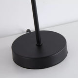 Luxury Matt black Table Lamp with Glass Rod Shade