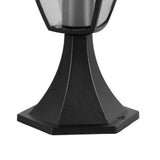 Black Outdoor Pedestal Light for the garden