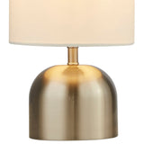 Modern Brushed Chrome Table Lamp