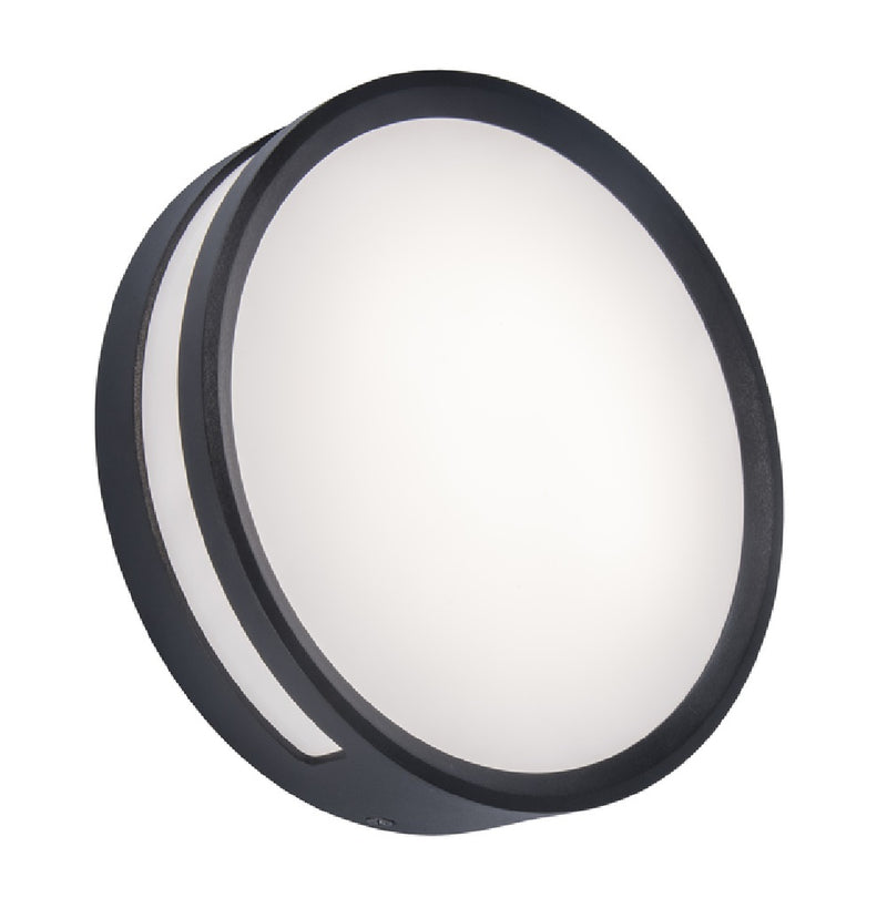 Britalia BR6382201118 LED Anthracite Outdoor Modern Round Flush Wall &amp; Ceiling Light - 18.3cm Diameter