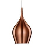 Vibrant Copper Vintage Single Lamp Bell Pendant Light 120mm