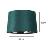 Green Velvet and gold easy fit shade
