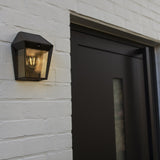 Black Outdoor Wall Light with motion sensor