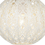 Cream Metal Fretwork Shade