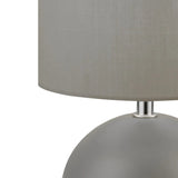 Grey & Cotton Shade Table Lamp