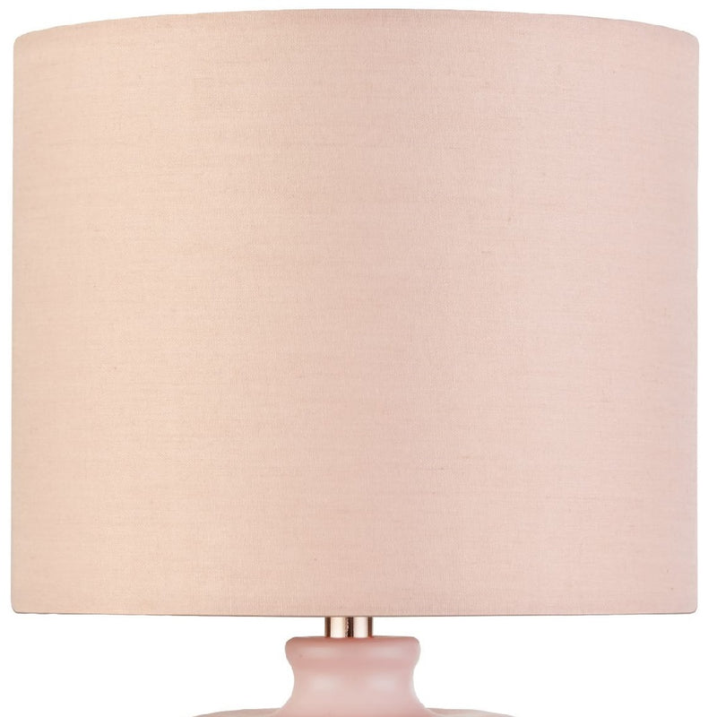 Pink and Rose Gold Ceramic table lamp