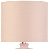 Pink and Rose Gold Ceramic table lamp
