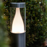 LED Stainless Steel Outdoor Modern Cylinder Post Light