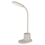 LED Matt White USB Fully Flexible Step Dimming Table Desk Lamp 31.5cm