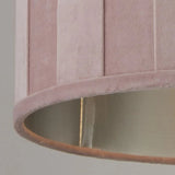 Pink Velvet Fabric Table Light Shade