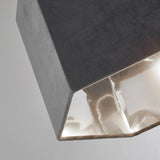 Grey Velvet Fabric Table Light Shade