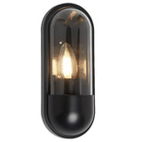 Black Oval Outdoor Wall Light Outdoor 1 Lamp