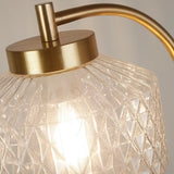 Brass & Clear Glass Shade Desk Lamp