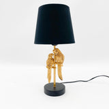 Black and Gold Parrot Table Lamp