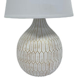 Distressed Ceramic Table Lamp