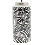 Zebra Print Ceramic Table Lamp