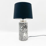 Black and White Animal Print Table Lamp