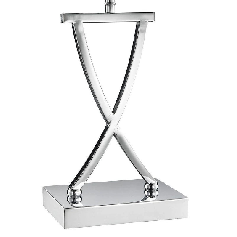 Chrome Cross Stem Table Light
