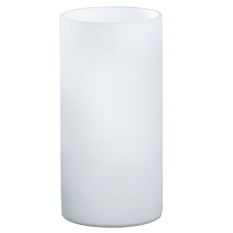 White Opal Glass Vintage Cylindrical Table Desk Lamp 20cm