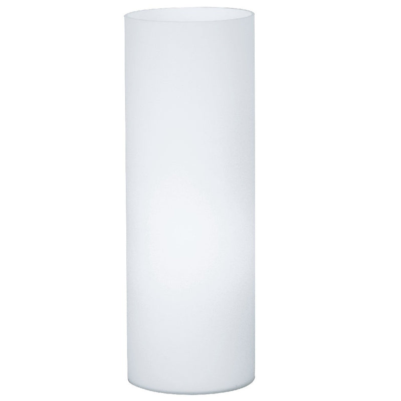 White Opal Glass Vintage Cylindrical Table Desk Lamp 35cm