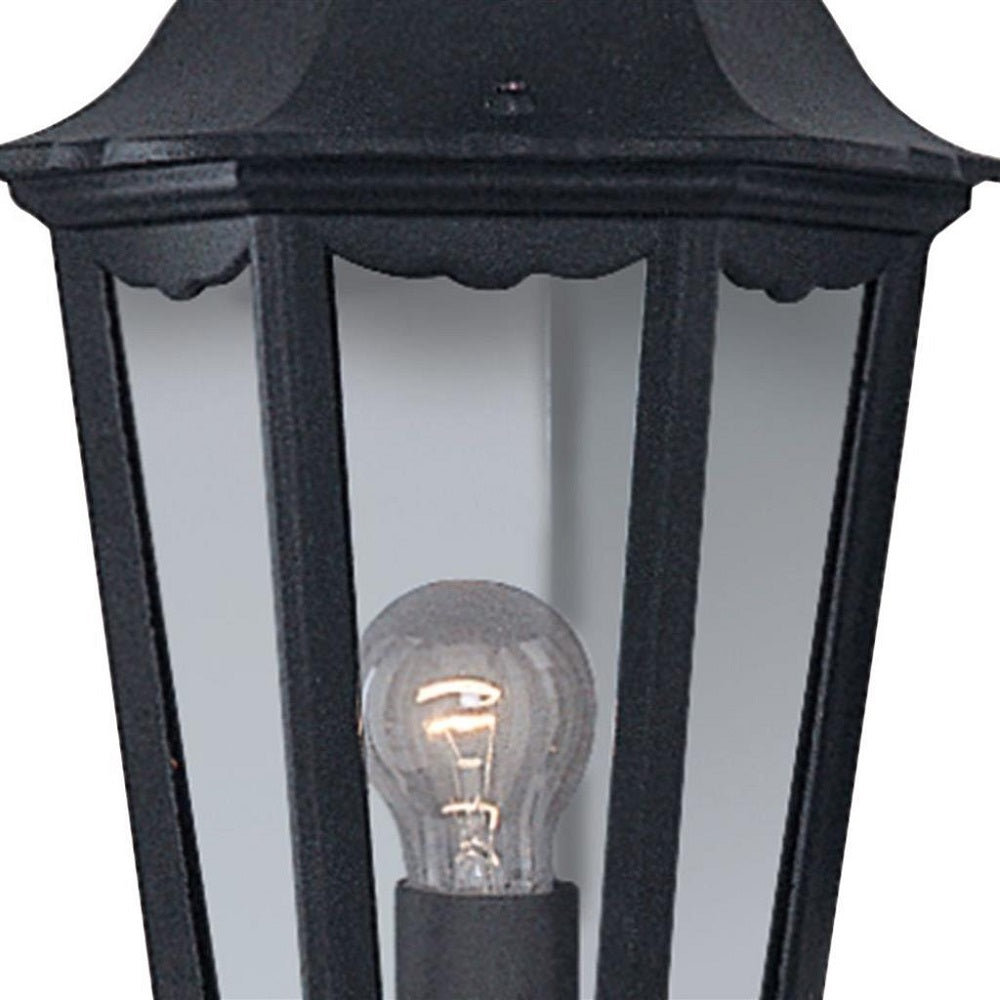 Black Outdoor Traditional Wall Light