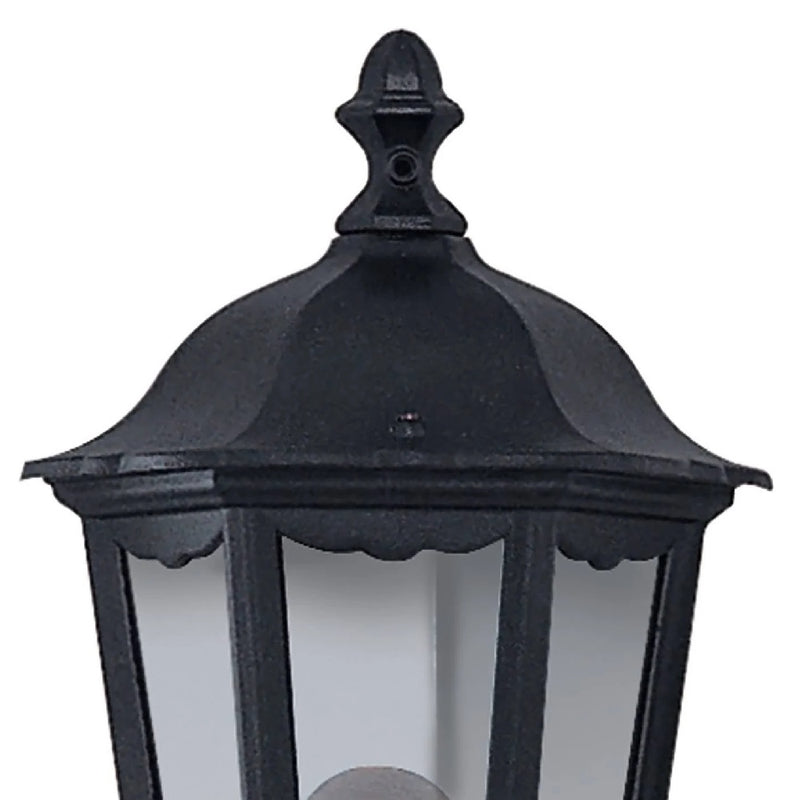 Black Outdoor Flush Wall Lantern