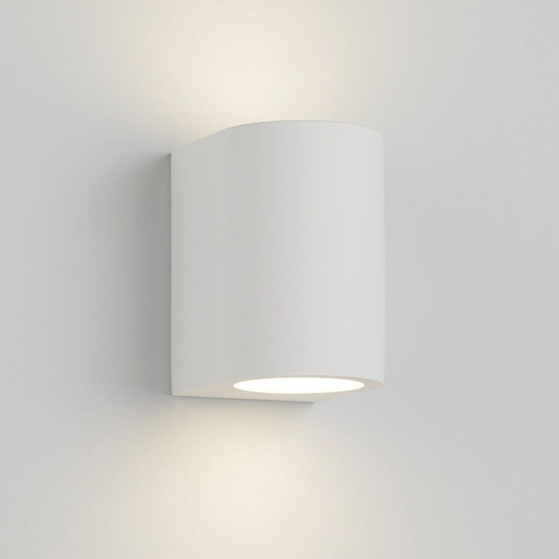 Astro Lighting Pella 325 Minimalist Wall Light In White Plaster Finish  1315001 - Lighting from The Home Lighting Centre UK