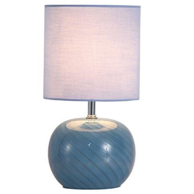 Blue Glass Bedside Table Lamp
