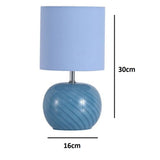 Blue Glass Table Lamp