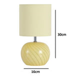 Yellow Glass Table Lamp