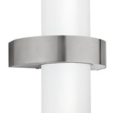 Stainless Steel & Silver Modern Outdoor Up & Down Wall Light