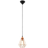 Copper Wire Cage Vintage Single Lamp Pendant Light