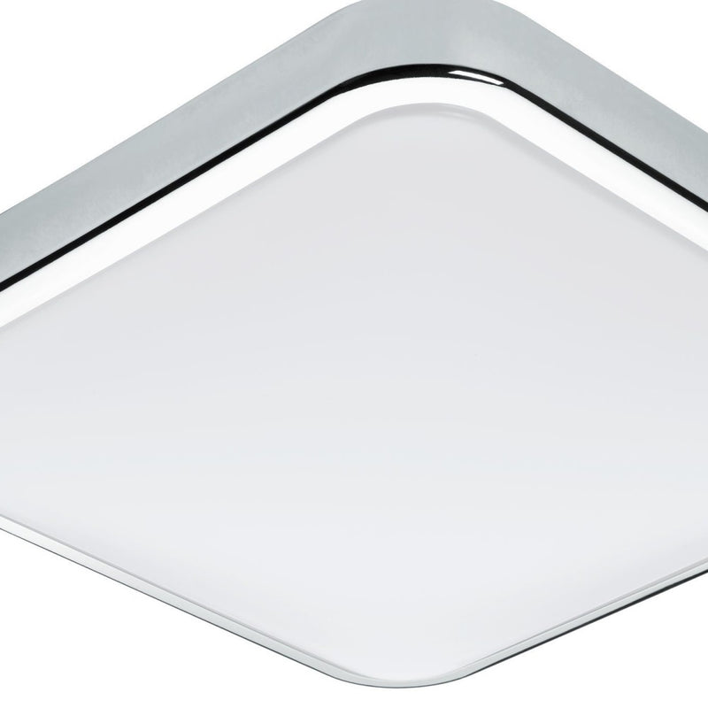 Chrome Square Bathroom Flush