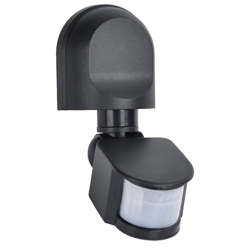 Britalia BR9704026330 Black Modern 180 Degree Adjustable Pir Motion Sensor IP44