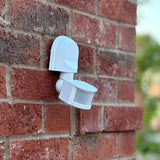 White separate motion sensor for garden lights