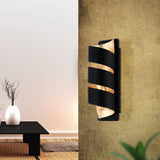 Black and Gold Wall Light
