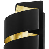 Black and Gold Industrial Indoor Wall light