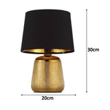 Gold Vintage Retro Ceramic Table Lamp