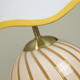 Yellow Round Table lamp with Shade