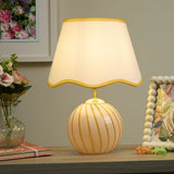 Yellow and White Modern Table Lamp
