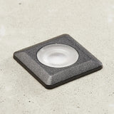 Black LED Outdoor Square Walkover Recessed Wall Light