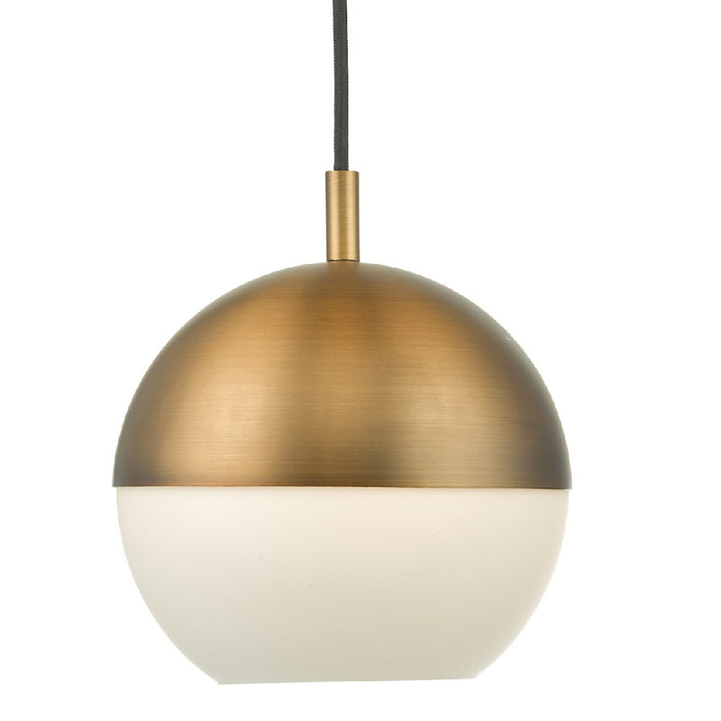 Antique Brass Globe Vintage Pendant